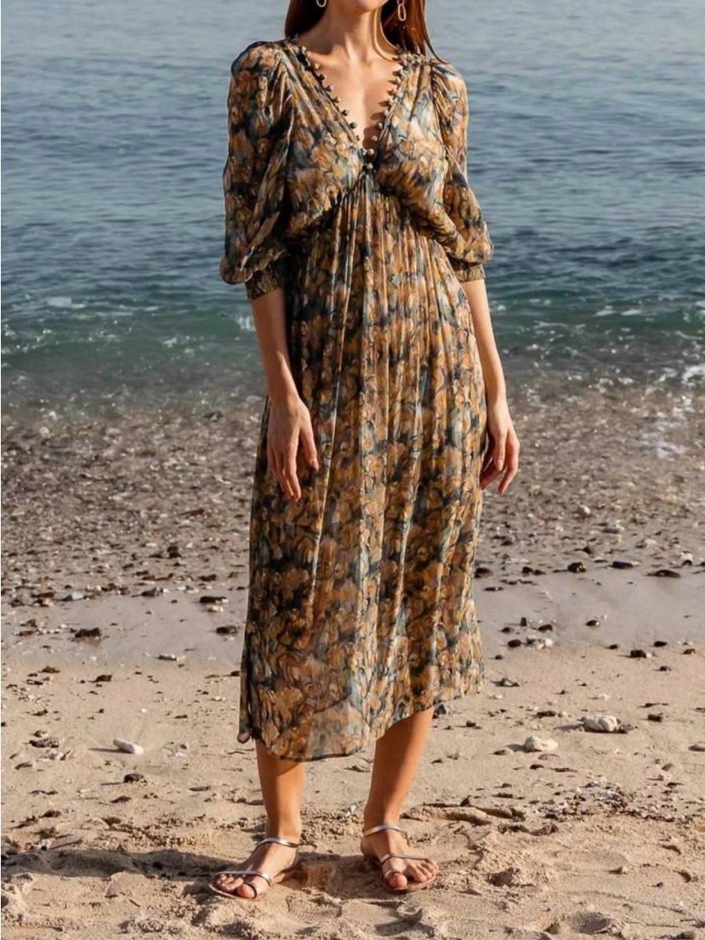 NEW SCARLETT POPPIES icon dress in harvest yellow
